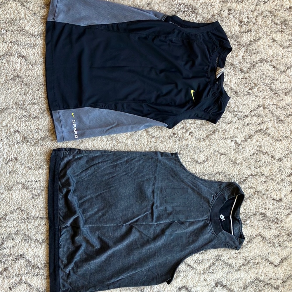 TWO Nike sleeveless tank tops. XS